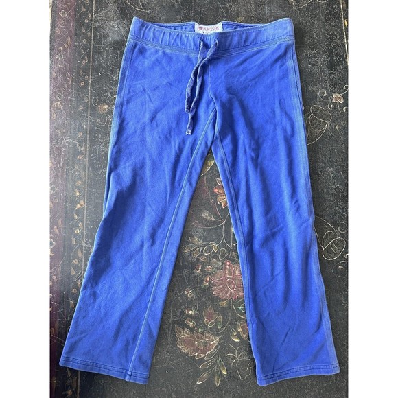 True Religion Women's Navy Blue Draw String Capri Sweatpants Size S - Picture 2 of 4